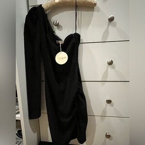 Off the shoulder cocktail dress